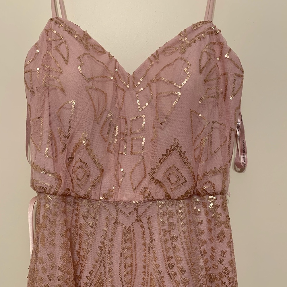 Blush Rose Gold Bridesmaid Dress